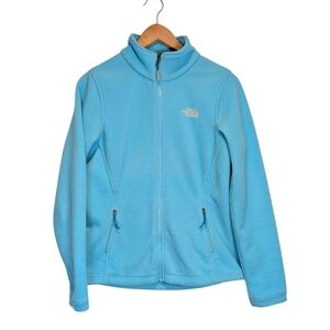 The North Face women's SP Small Petite full-zip fleece jacket Light Blue